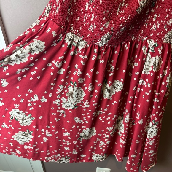 Torrid Mini Challis Off-Shoulder Skater Dress Floral 3X - Picture 4 of 11